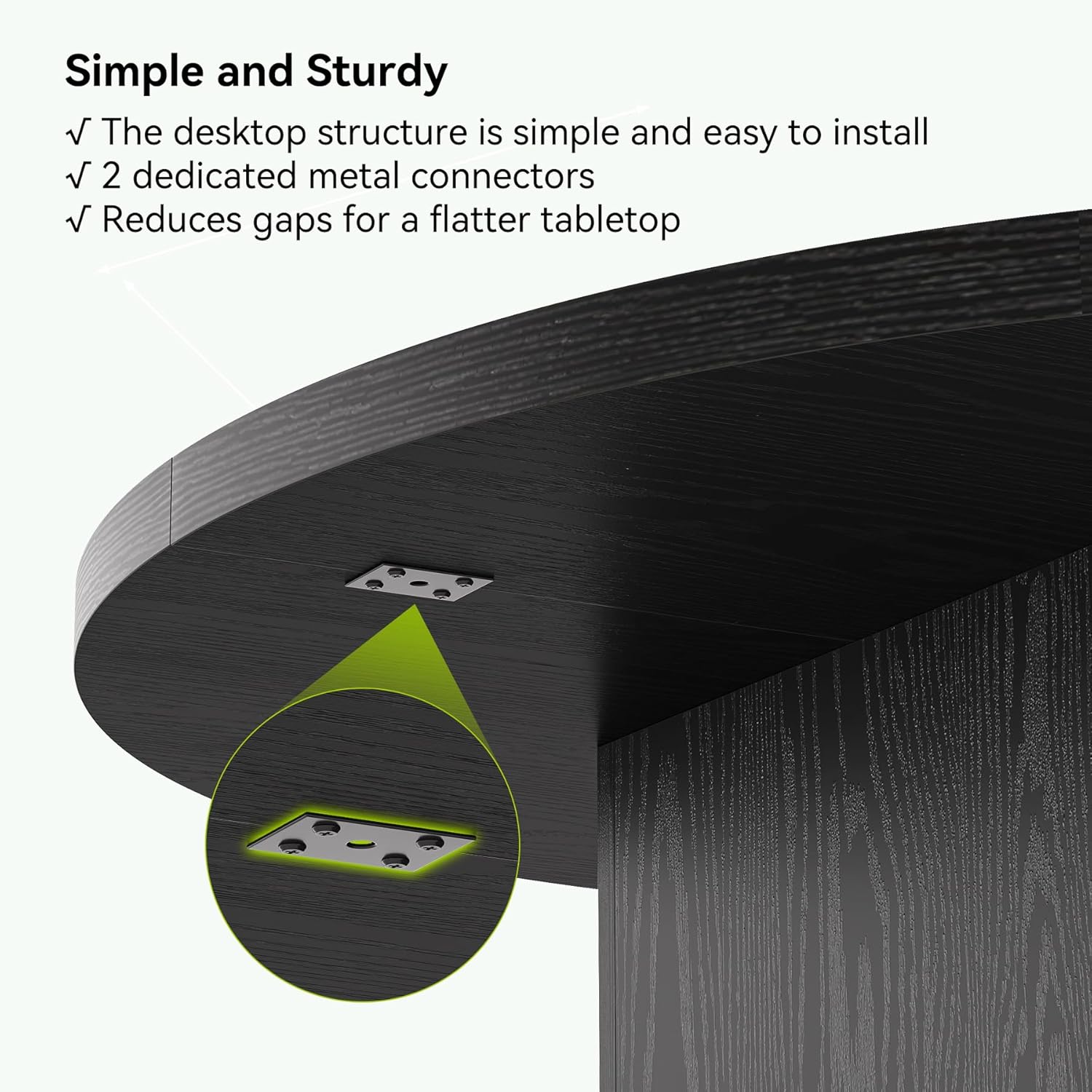 47-Inch Round Dining Table with Storage for 4-6